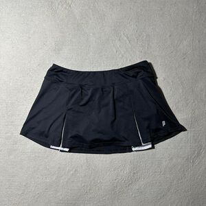 Prince Women's Medium Black and White Pleated Tennis Mini Skirt with Shorts